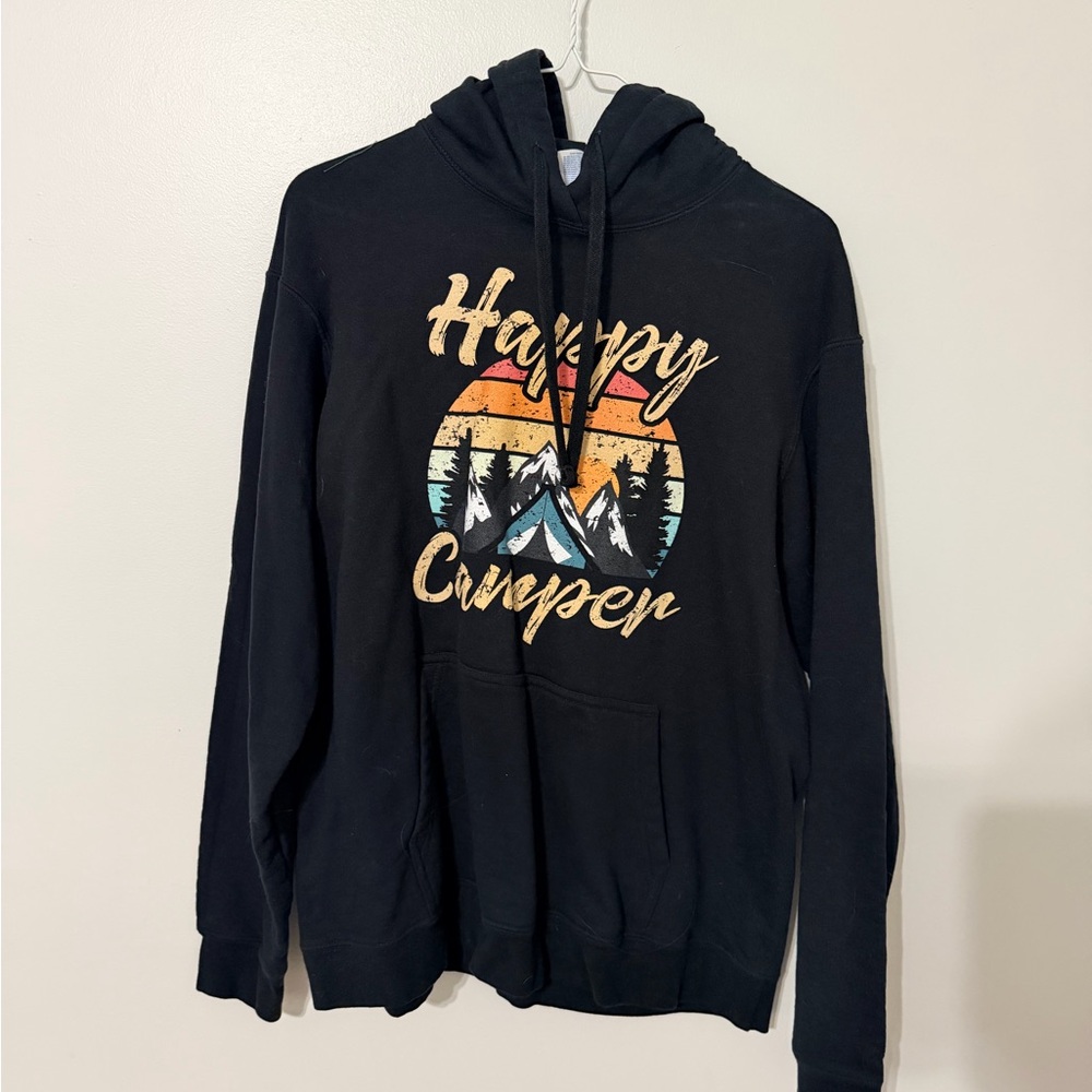 Black Hoodie with Colorful Graphic